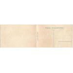 Bled, Veldes; 2-tiled folding panoramacard with railway tunnel. Fr. Pavlin (tear)
