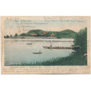 1905 Cerknica, jezero / Cirknitzer See. Franc Kunc Fotograf / lake (wet damage)