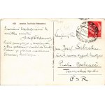 1938 Jesenice, Aßling; Trg Kralja Aleksandra I. / street view, railway station, man with bicycle (EK...