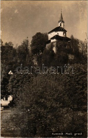 1929 Kamnik, Mali grad / castle, chapel. photo (cut)