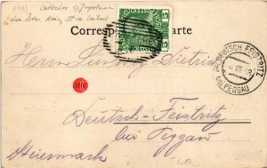 1908 Kocevje, Kocevsko, Gottschee; Kohlenbergwerke, Abraumaufzug, Amtsgebäude und Consum-Verein / coal mine, elevator...