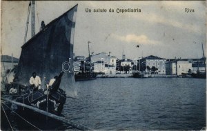Koper, Capodistria, Capo d'Istria; Riva / port, steamship, boats (fa)