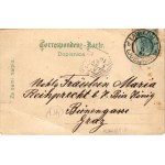 1901 Ljubljana, Laibach; Dezelno gledisce, Dezelni muzej, Rudolphinum, Sv. Jacoba nabrezje, od Tivoli...
