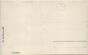 Most na Soci, Sveta Lucija, Sankt Luzia; general view. Fot. Aug Marega 1909. (tiny pinholes)