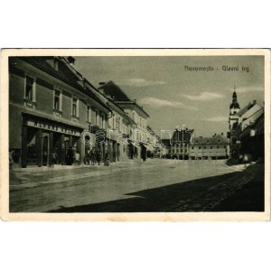 Novo mesto, Rudolfovo, Rudolfswert; Glavni trg / square, publisher's shop (Alfonz Oblak) (EK)