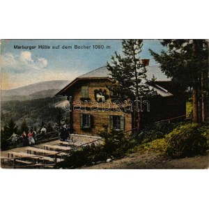 Pohorje, Bachergebirge, Bachern; Marburger Hütte auf dem Bacher / tourist house, mountain rest house, inn (EB...
