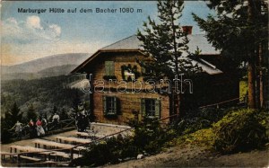 Pohorje, Bachergebirge, Bachern; Marburger Hütte auf dem Bacher / tourist house, mountain rest house, inn (EB...