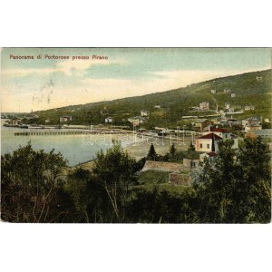 Portoroz, Portorose; Panorama di Portorose presso Pirano. Prop. riservata Francesco Heizinger (fl)