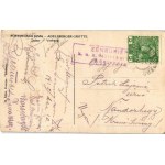 1915 Postojnska jama, Adelsberger Grotte; Zastor. M. Seber / Vorhang / cave + Zensuriert k.u.k...