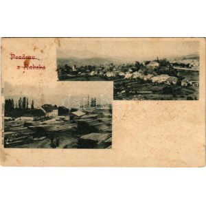 1899 (Vorläufer) Rakek, sawmill, lumber yard, wood industry. Gebr. Metz Kunstanstalt (fl)