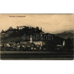 1913 Sevnica, Lichtenwald; general view, castle. Verlag Pavel Kavsek (EK)