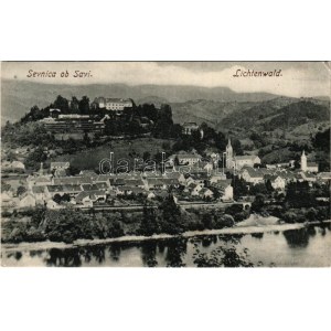 1908 Sevnica, Lichtenwald; Sevnica ob Savi / general view, castle. Verlag K. Cimpersek (EB)