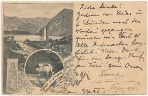 1896 (Vorläufer!!!) Sveti Janez, Sankt Johann am Wocheinersee (Bohinj); Hotel St. Johann am Wocheiner See / hotel...