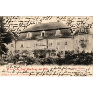 1904 Terme Dobrna, Bad Neuhaus bei Cilli (Celje); Schloss Neuhaus / castle. Verlag M. Pirtovschek (EB...