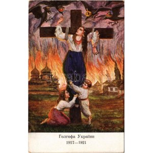 Die Golgotha der Ukraine. Die Skizze des G. v. Gassenko. Ausgeführt F. Plachy / The Golgotha of Ukraine. Sketch by G. v...