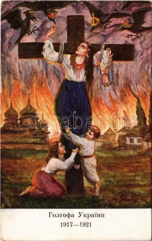Die Golgotha der Ukraine. Die Skizze des G. v. Gassenko. Ausgeführt F. Plachy / The Golgotha of Ukraine. Sketch by G. v...