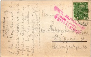 1916 Kolomyia, Kolomea, Kolomyja; Ratusz / Rathaus / town hall, Grand Hotel Bahr, shops of J. Nadler, B. Helwing (fl...