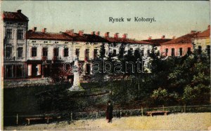 1941 Kolomyia, Kolomea, Kolomyja; Rynek. Artur Müller / square + 