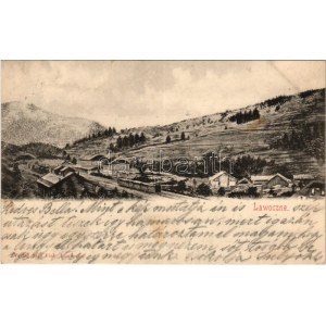 1899 (Vorläufer) Lavochne, Lawotschne, Lavocsne, Lawoczne; Bahnhof. Verlag Salo Fink / railway station, train (fl...
