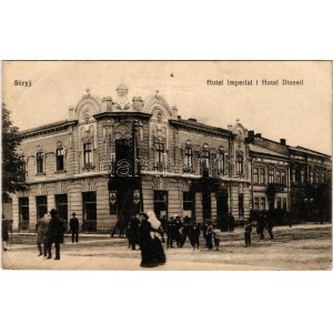 1916 Stryi, Stryj, Strij; Hotel Imperial i Hotel Dienstl. Verlag Schönfeld / hotel + K.u.k. Militärzensur Stryj (EB...