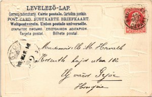 1908 A Magyar Királyi Posta bélyegei, címer / Hungarian stamps and coat of arms. Ottmar Zieher Philatelie...