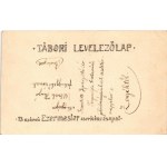 Szabad-e bemenni? 13. számú Ezermester cserkészcsapat Tábori levelezőlap / Hungarian boy scout art postcard (EK...