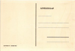 Tábortűznél minden este cserkész ajkról száll a dal... Magyar cserkész művészlap. Martineum Rt. Szombathely ...