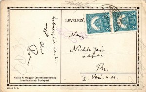 Cserkész művészlap. Kiadja a Magyar Cserkészszövetség kiadóvállalata / Hungarian boy scout art postcard s: Márton L. ...