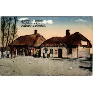 Krajobraz wiejski / Russische Landschaft / Russian folklore, rural landscape (EB)