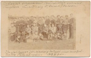 1919 Tatabánya, a forradalom kitörésekor szervezett Tengerész Nemzetőrség VIII. század 1. szakasza...