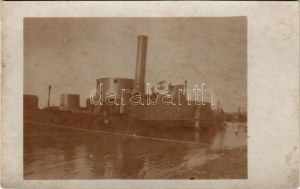 SMS UNA háborúban felfegyverzett gőzös. Dunaflottilla / K.u.K. Kriegsmarine Donaumonitor / WWI Austro...