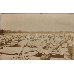1916 K.u.K. Kriegsmarine Donauflottille / Császári és Királyi Haditengerészet Dunaflottilla elsüllyedt TEMES (I...