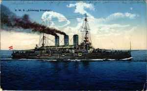 1915 SMS Erzherzog Friedrich K.u.K. Kriegsmarine / SMS Erzherzog Friedrich az Osztrák-Magyar Haditengerészet pre...