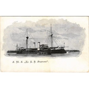 SMS Kr. E. H. Stephanie / SMS Stephanie Osztrák-Magyar Monarch-osztályú partvédő páncélosok / K.u.K. Kriegsmarine...