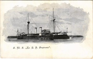 SMS Kr. E. H. Stephanie / SMS Stephanie Osztrák-Magyar Monarch-osztályú partvédő páncélosok / K.u.K. Kriegsmarine...