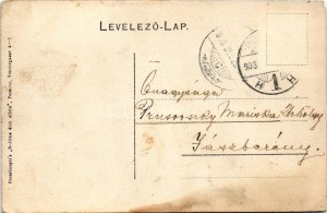 1905 SMS Szamos a Császári és Királyi Haditengerészet monitorja Pozsonyban. Dunaflottilla, 