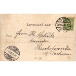 1901 Cs. és kir. Dunaflottilla monitorja Budapesten az óbudai hajógyárban. Divald Károly 133. sz. / K.u.K...