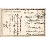 1915 Unterseeboot U XII greift die französische Hochseflotte in der Otrantostrasse an. Offizielle Postkarte des Österr...