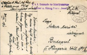 1916 SMS TRIGLAV Osztrák-magyar Haditengerészet Tátra osztályú romboló, matrózokkal a fedélzeten / K.u.K...
