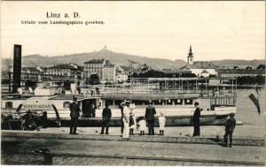 1908 Linz, ZRÍNYI MIKLÓS gőzhajó. Az első világháborúban SM Spitalschiff ZRÍNYI MIKLÓS kórházhajó a Dunaflottillában ...