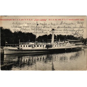 1908 Personendampfer der I. k. k. priv. D. D. S. G. Carl Ludwig / Az I. cs. kir. szab. D. G. T...