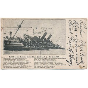 1900 SAALE im Hudson River, 30. Juni 1900. / SS Saale (EB)