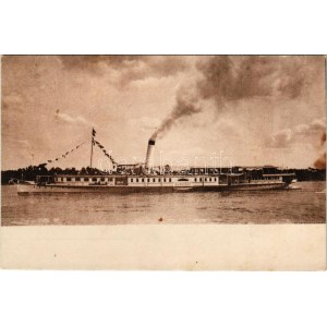 1918 DDSG BUDAPEST paddle steamer, steamship (fl)