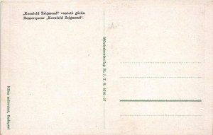 Budapest, KORNFELD ZSIGMOND vontató gőzös a Vigadó előtt. MFTR Művészlevelezőlap 6314-17. Klösz műintézet ...