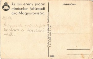 1943 Az ősi erény jogán mindenkor feltámadt újra Magyarország. Kiadja az Ereklyés Országzászló Nagybizottsága ...