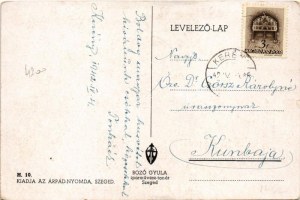 1942 Boldog Ünnepeket! / Hungarian irredenta Easter greeting art postcard s: Bozó (EB)