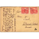 1920 Judaika művészlap / Judaica art postcard (kopott sarkak / worn corners)