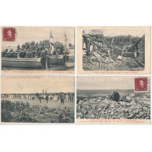 Shkoder, Shkodra, Skadar, Skodra, Scutari, Skutari; 4 db katonai témájú képeslap, hátoldalon Kriegsmarine bélyegzéssel ...