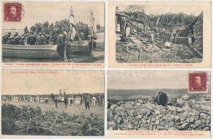 Shkoder, Shkodra, Skadar, Skodra, Scutari, Skutari; 4 db katonai témájú képeslap, hátoldalon Kriegsmarine bélyegzéssel ...