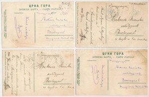 Shkoder, Shkodra, Skadar, Skodra, Scutari, Skutari; 4 db katonai témájú képeslap, hátoldalon Kriegsmarine bélyegzéssel ...
